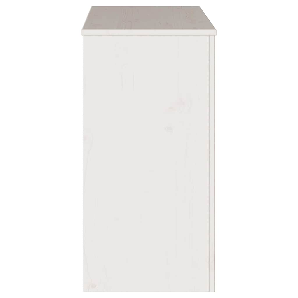 Konzolasztal Drammen Fehér 89,5 x 37 x 73 cm Tömör fenyőfa