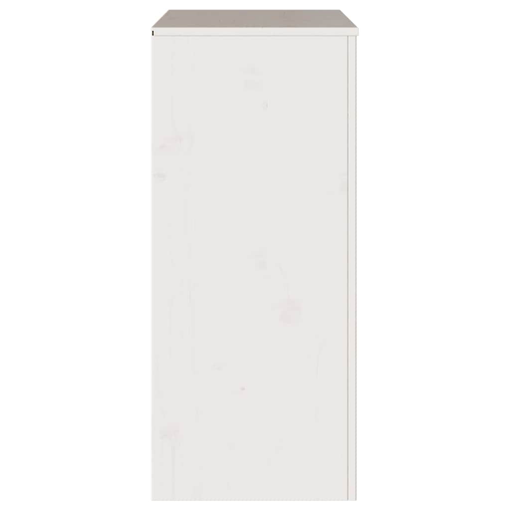 Fiókos szekrény Drammen Fehér 76,5 x 40 x 91 cm Tömör fenyőfa
