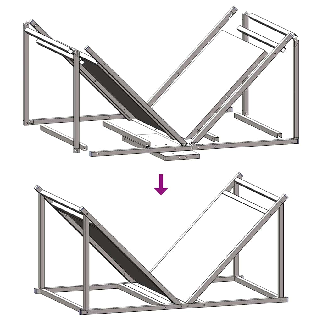 fehér hidegen hengerelt acél tűzifatároló 70x43x34,5 cm