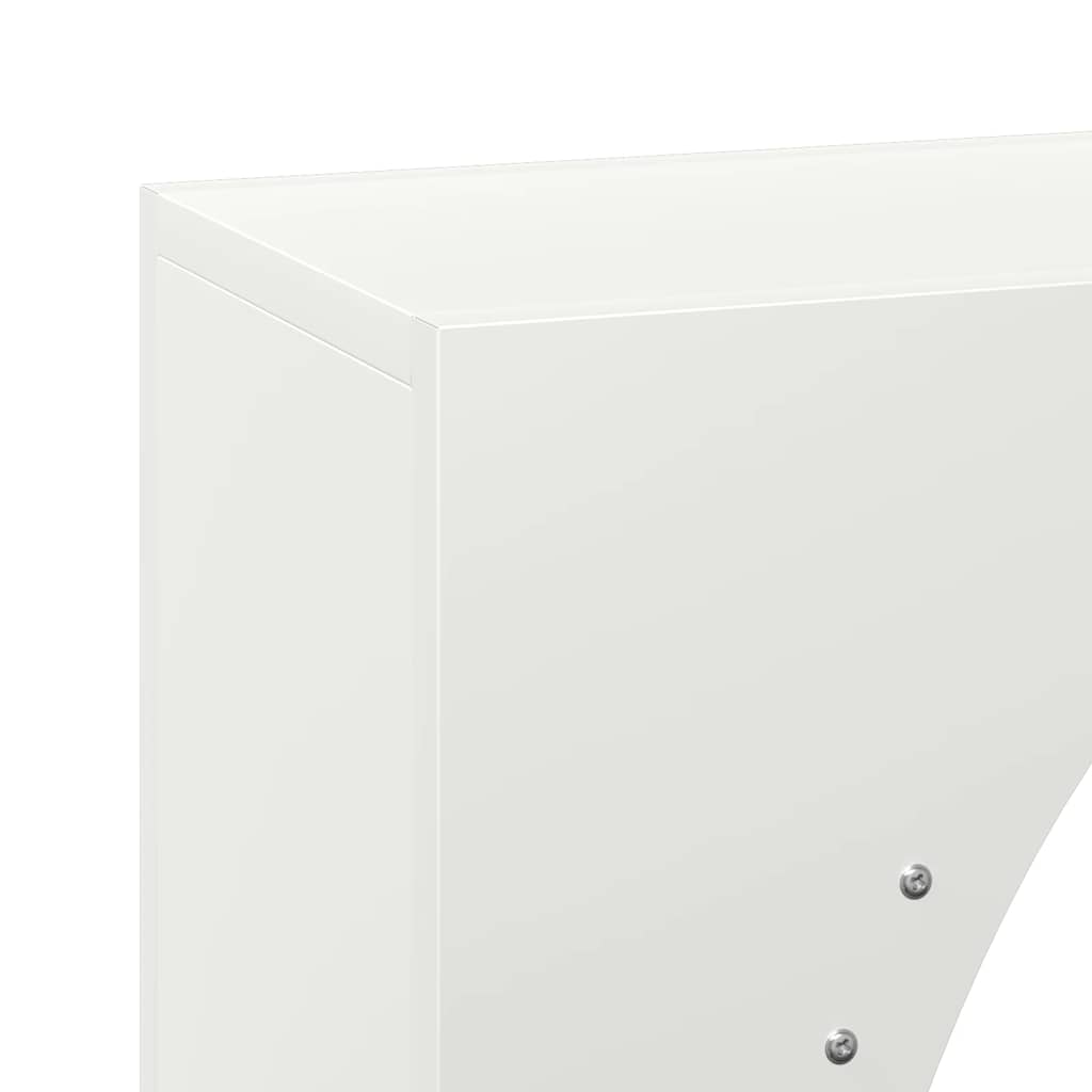 fehér hidegen hengerelt acél tűzifatároló 50x23x100 cm