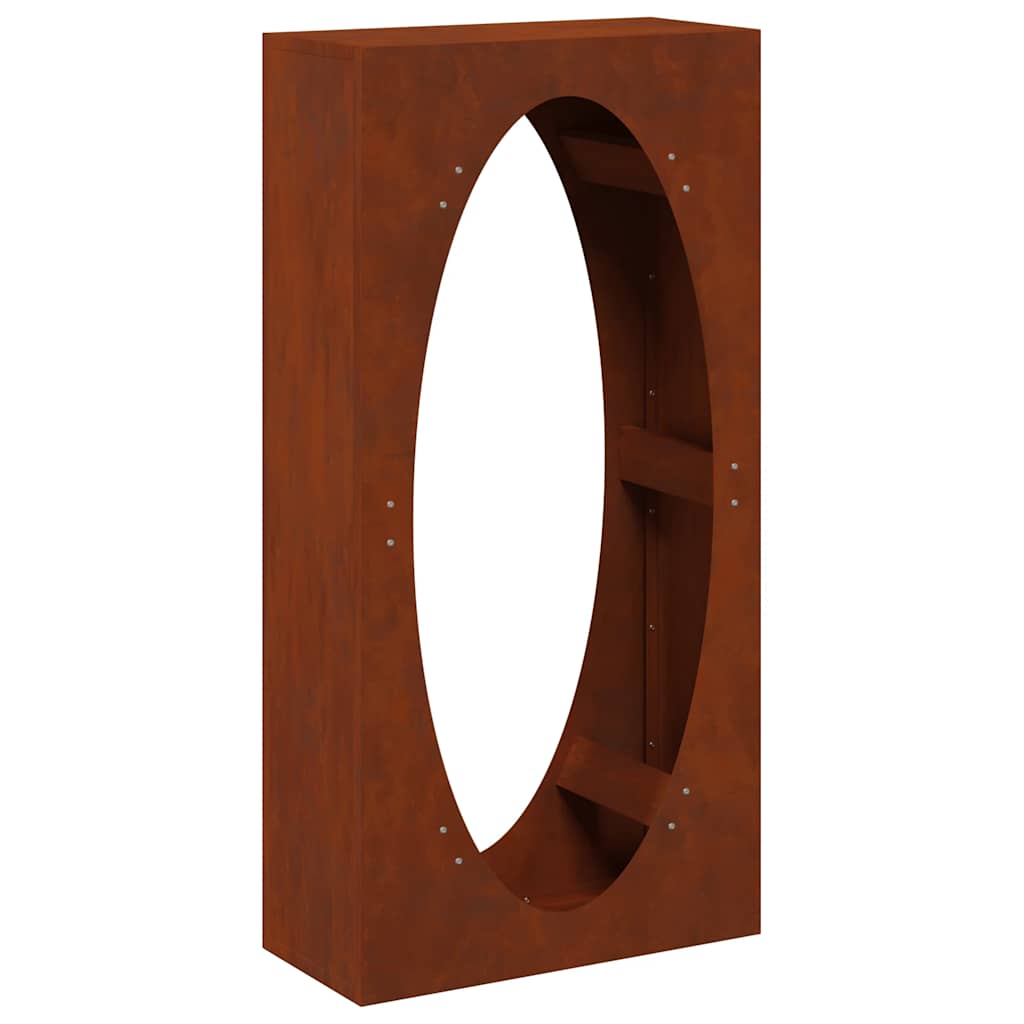 tűzifa állvány 50x23x100 cm időjárásálló acél