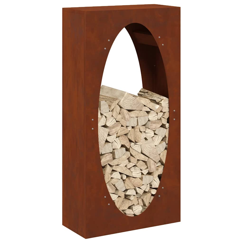 tűzifa állvány 50x23x100 cm időjárásálló acél