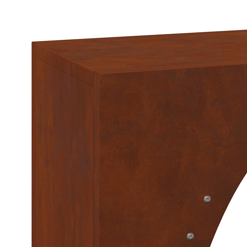 tűzifa állvány 50x23x100 cm időjárásálló acél