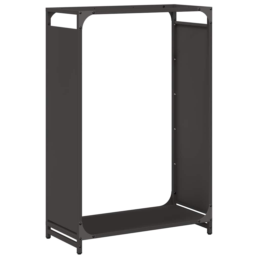 fekete hidegen hengerelt acél tűzifatároló 60x28x90 cm