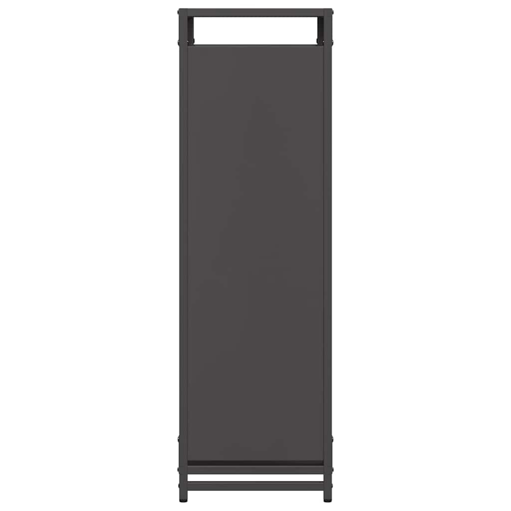 fekete hidegen hengerelt acél tűzifatároló 90x28x90 cm
