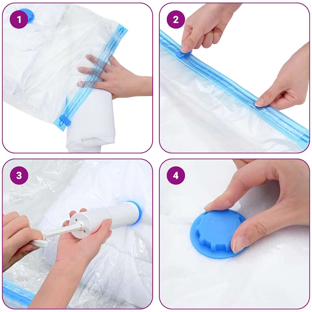 Tárolótáskák Falra szerelhető 5 pcs Átlátszó és Kék 70 x 50 cm