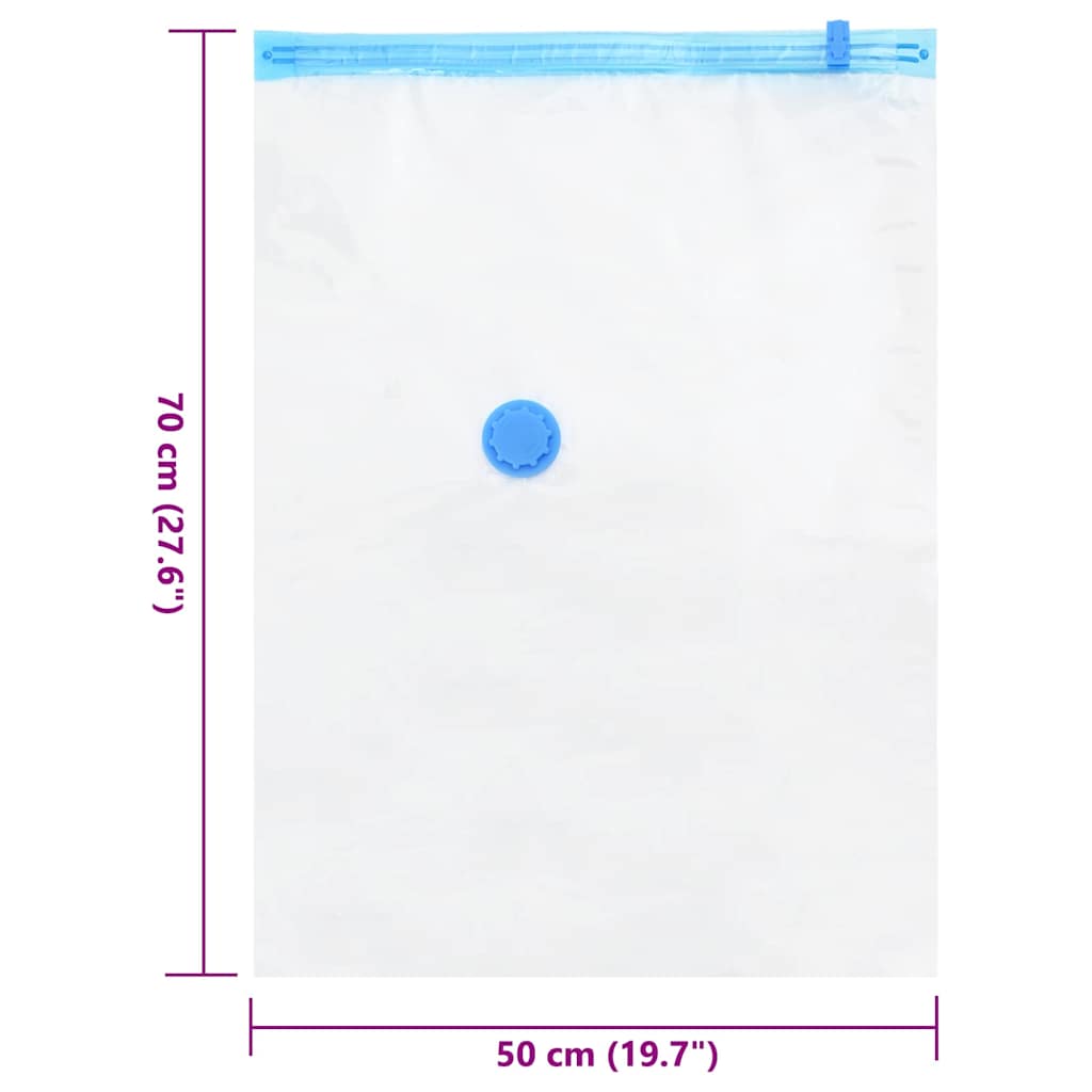 Tárolótáskák Falra szerelhető 5 pcs Átlátszó és Kék 70 x 50 cm