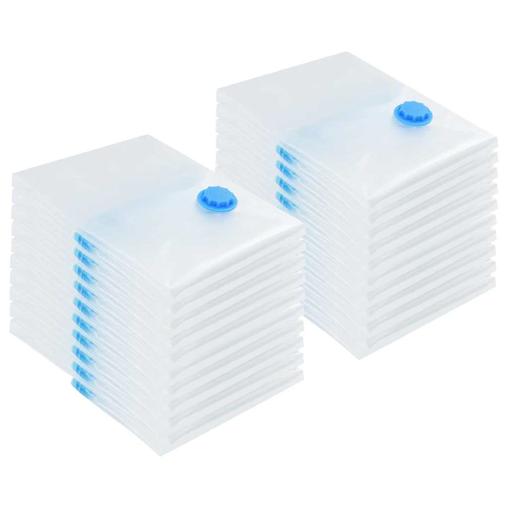 Tárolótáskák Falra szerelhető 20 pcs Átlátszó és Kék 70 x 50 cm