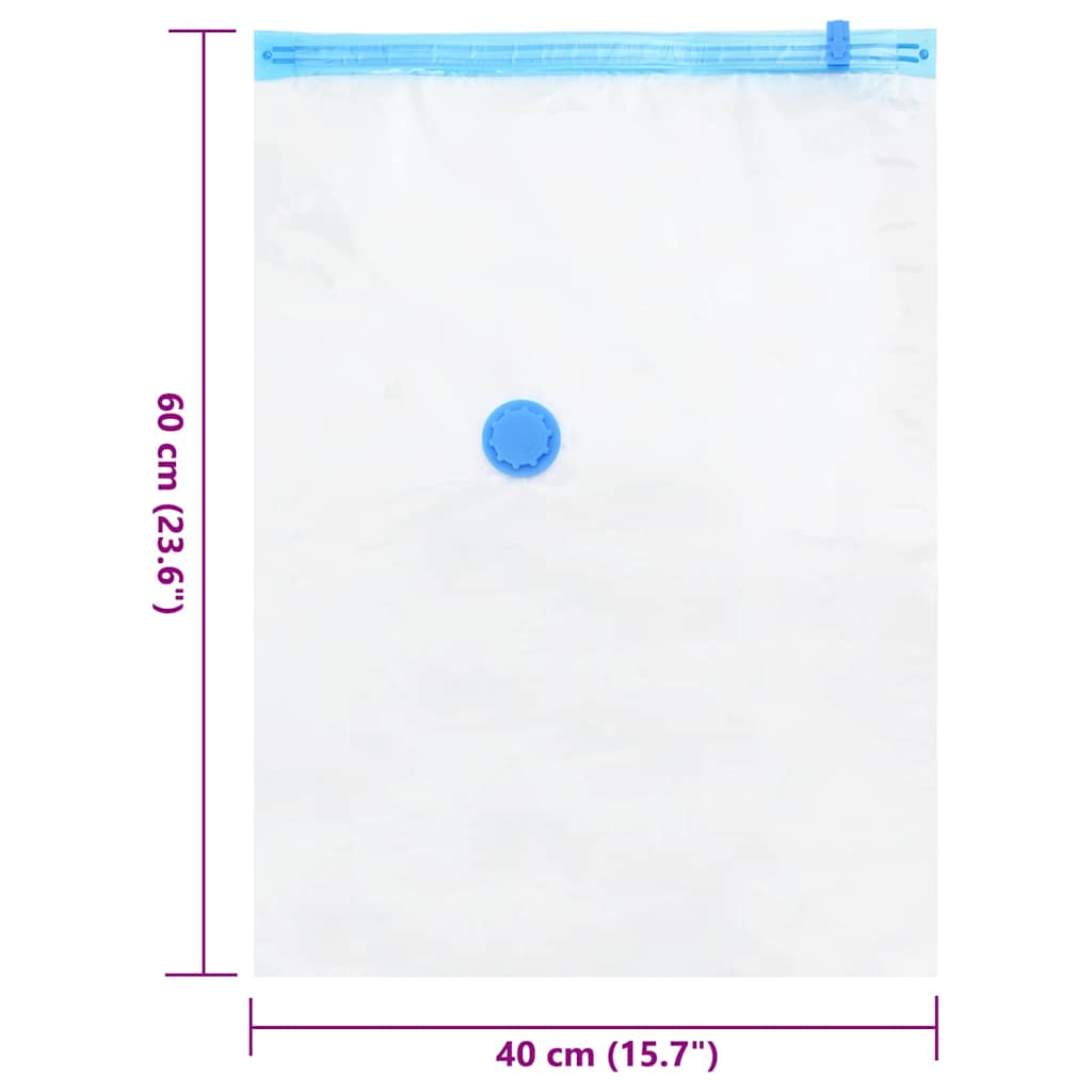 Tárolótáskák Falra szerelhető 5 pcs Átlátszó és Kék 60 x 40 cm