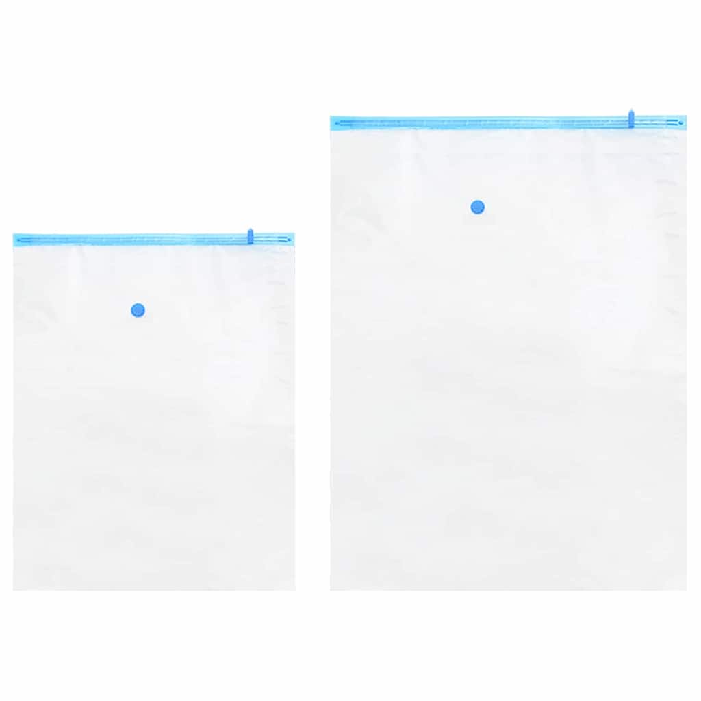 Tárolótáskák tárolóval 5 pcs Átlátszó és Kék 130 x 100 cm