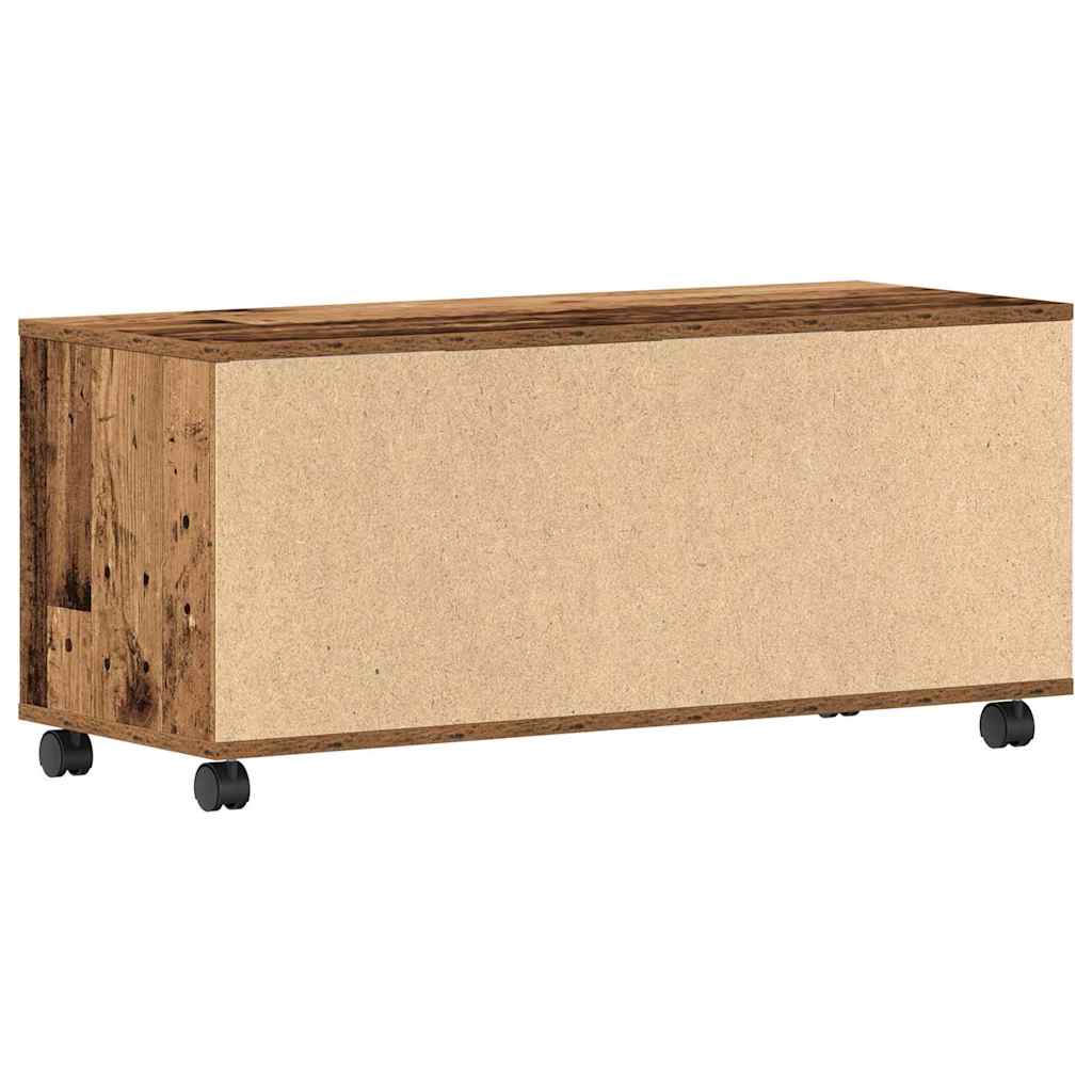 TV szekrény 90 x 35 x 40.5 cm Barna Szerelt fa