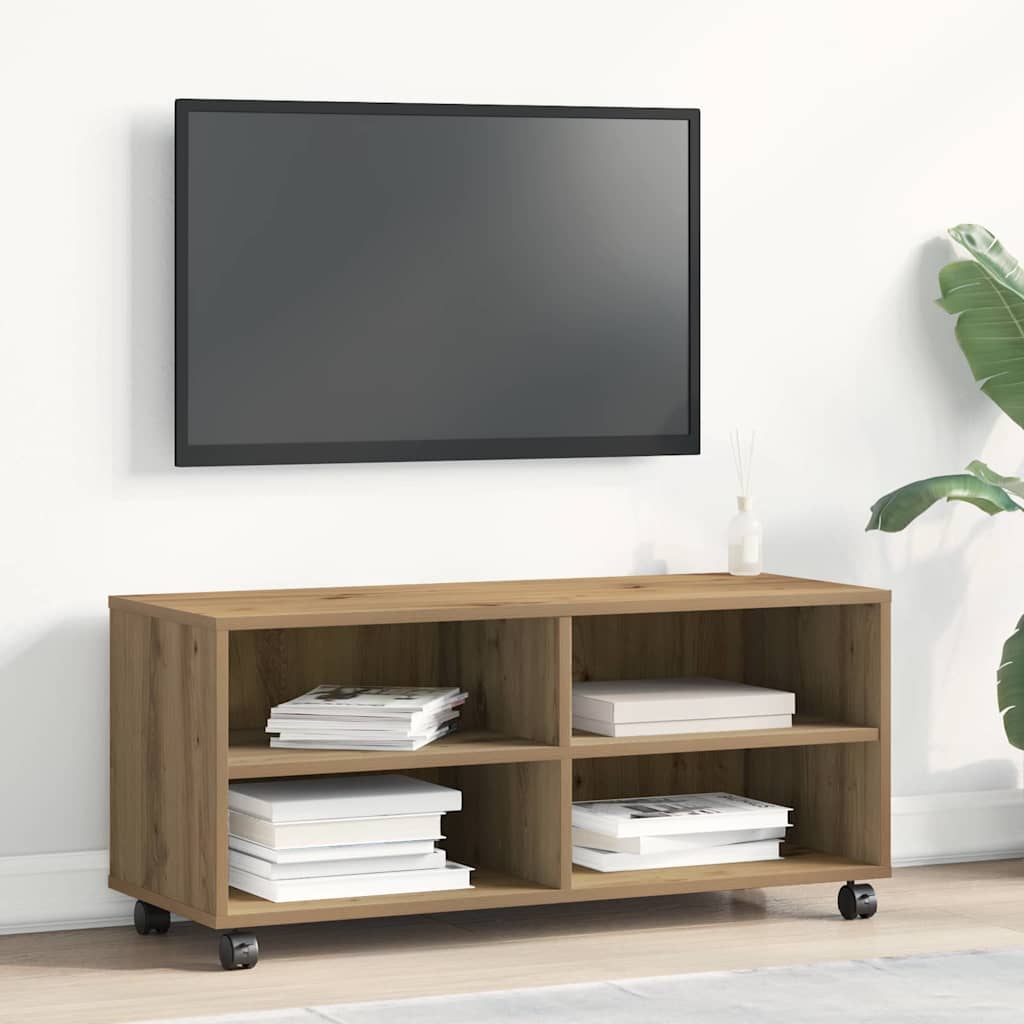 TV szekrény 90 x 35 x 40.5 cm Barna Szerelt fa