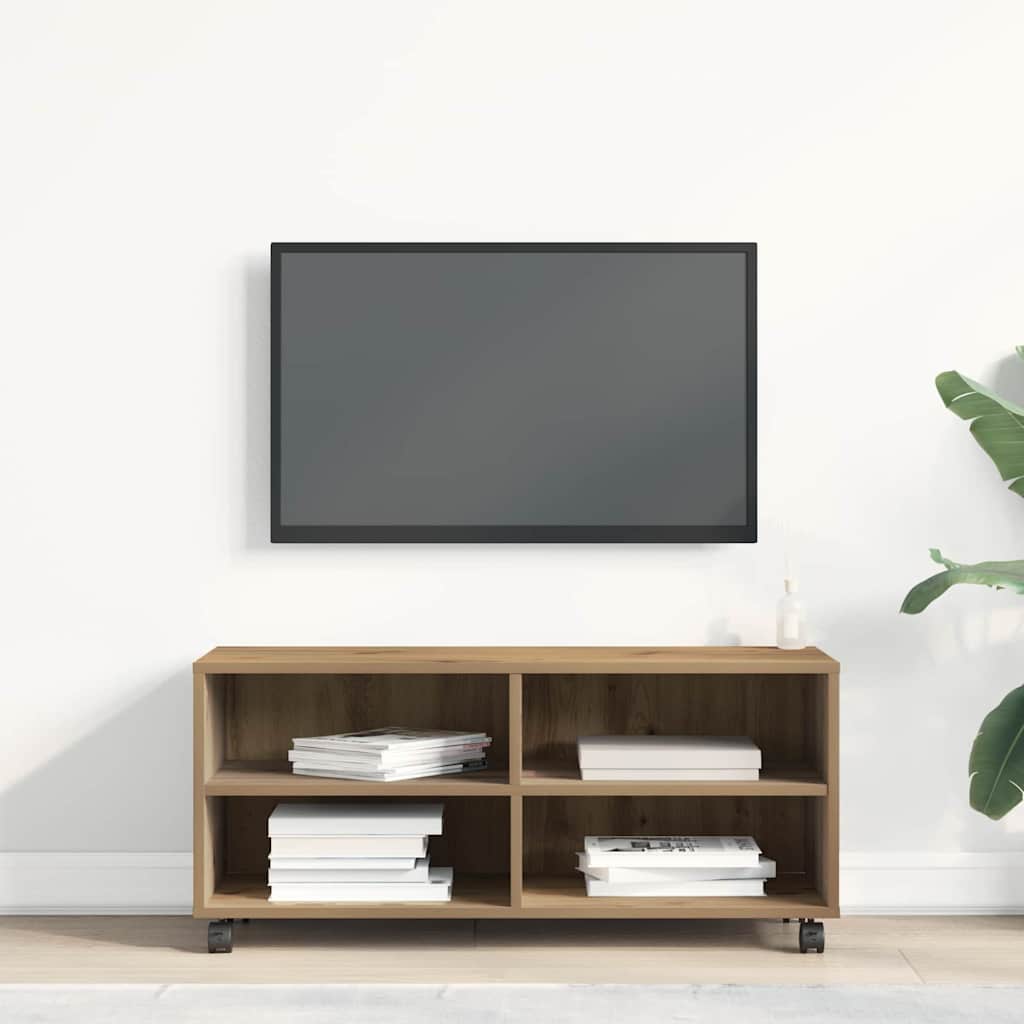 TV szekrény 90 x 35 x 40.5 cm Barna Szerelt fa