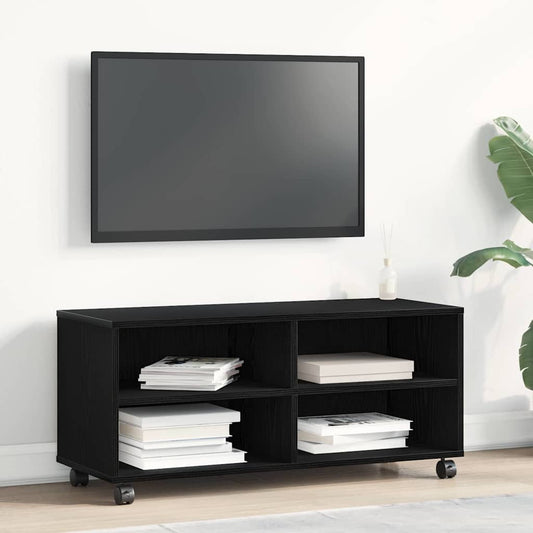 TV szekrény Fekete 90 x 35 x 40.5 cm Faanyag