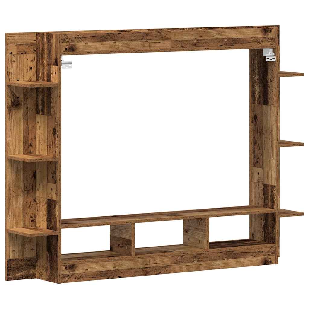 TV szekrény 152 x 22 x 113 cm Régi fa Szerelt fa