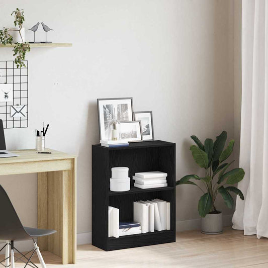 Könyvespolc Fekete tölgy 60 x 24 x 76 cm Faanyag