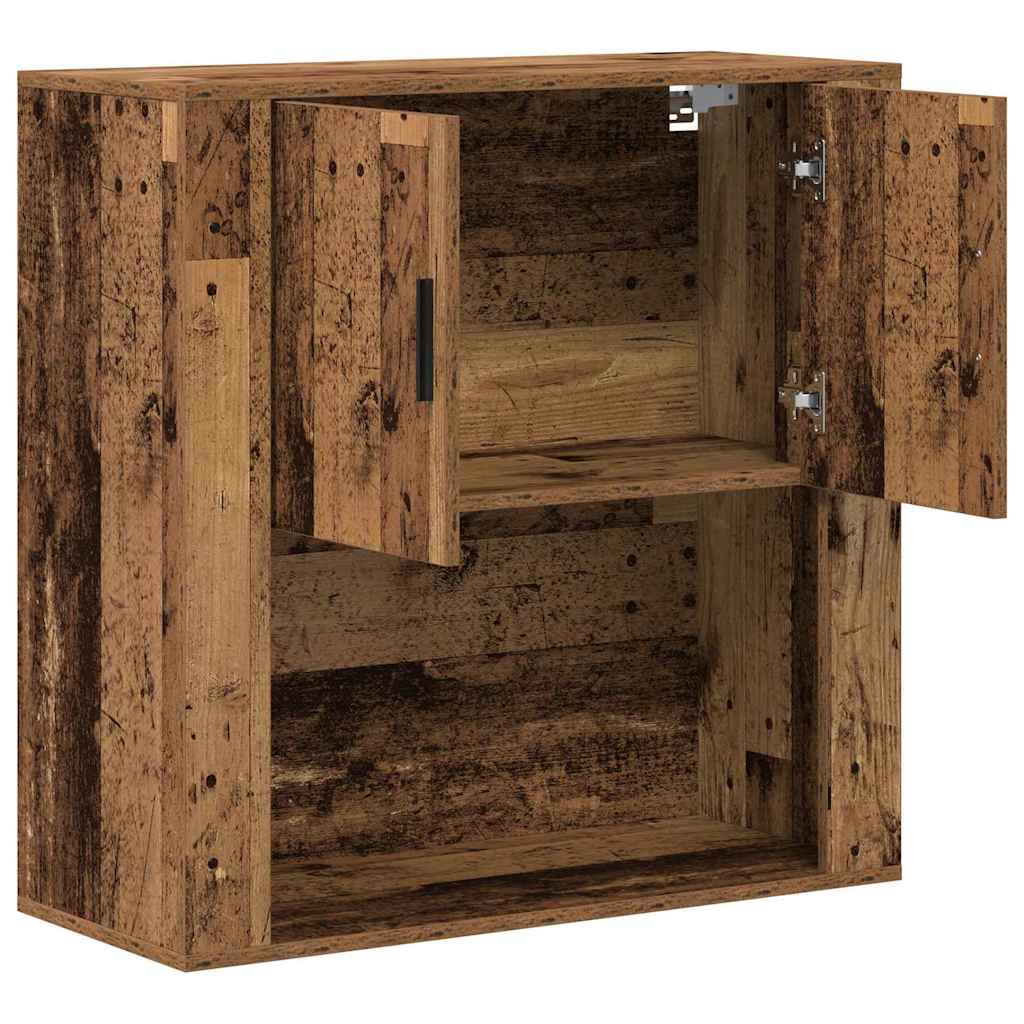Fali Szekrény polcokkal Öreg fa 80 x 33 x 80 cm Szerelt Fa