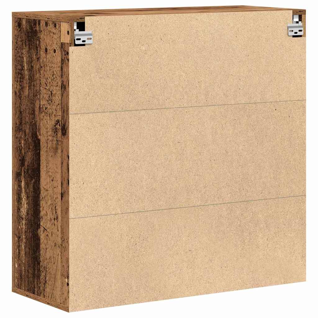 Fali Szekrény polcokkal Öreg fa 80 x 33 x 80 cm Szerelt Fa