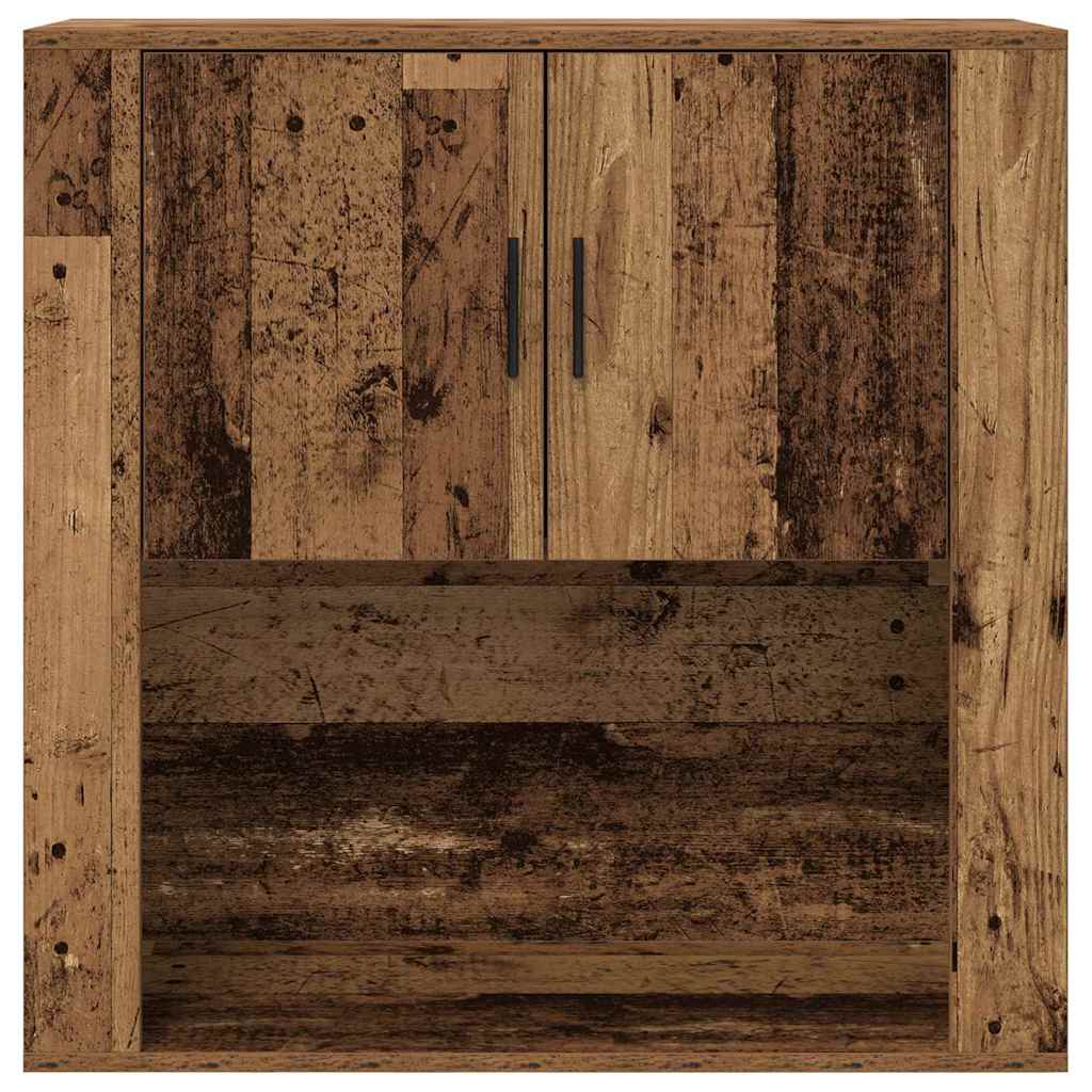 Fali Szekrény polcokkal Öreg fa 80 x 33 x 80 cm Szerelt Fa