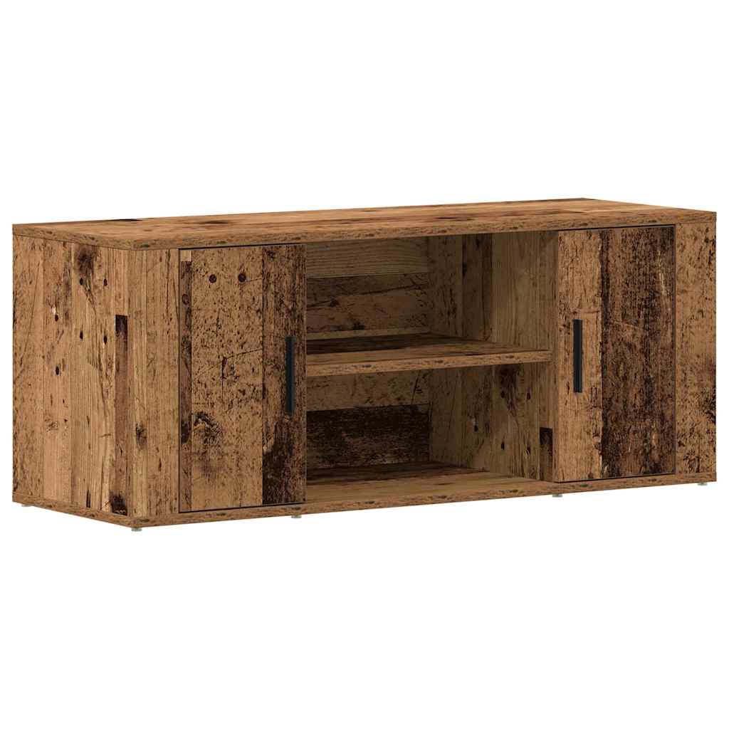 TV szekrény 100 x 35 x 40 cm Régi fa Szerelt fa