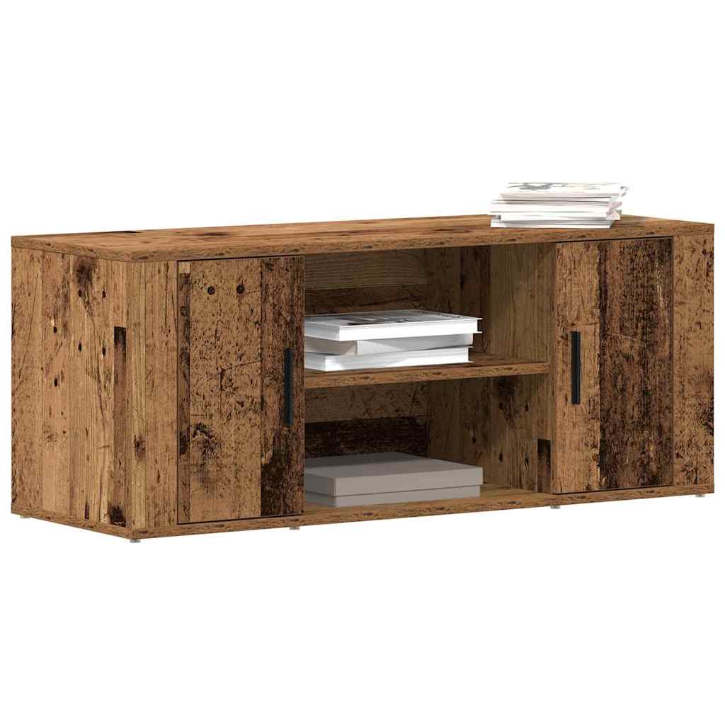 TV szekrény 100 x 35 x 40 cm Régi fa Szerelt fa