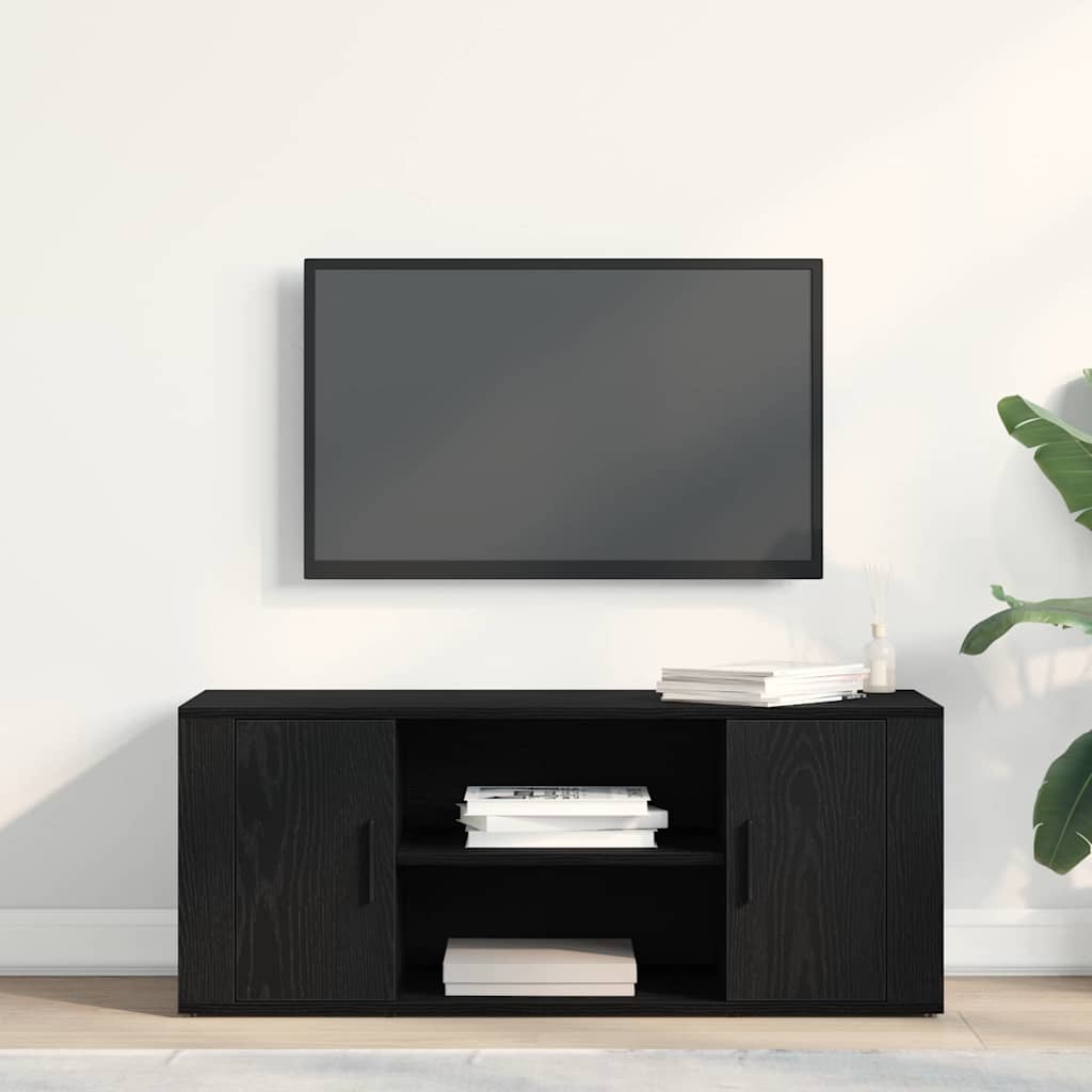 TV szekrény 100 x 35 x 40 cm Musta tammi Szerelt fa