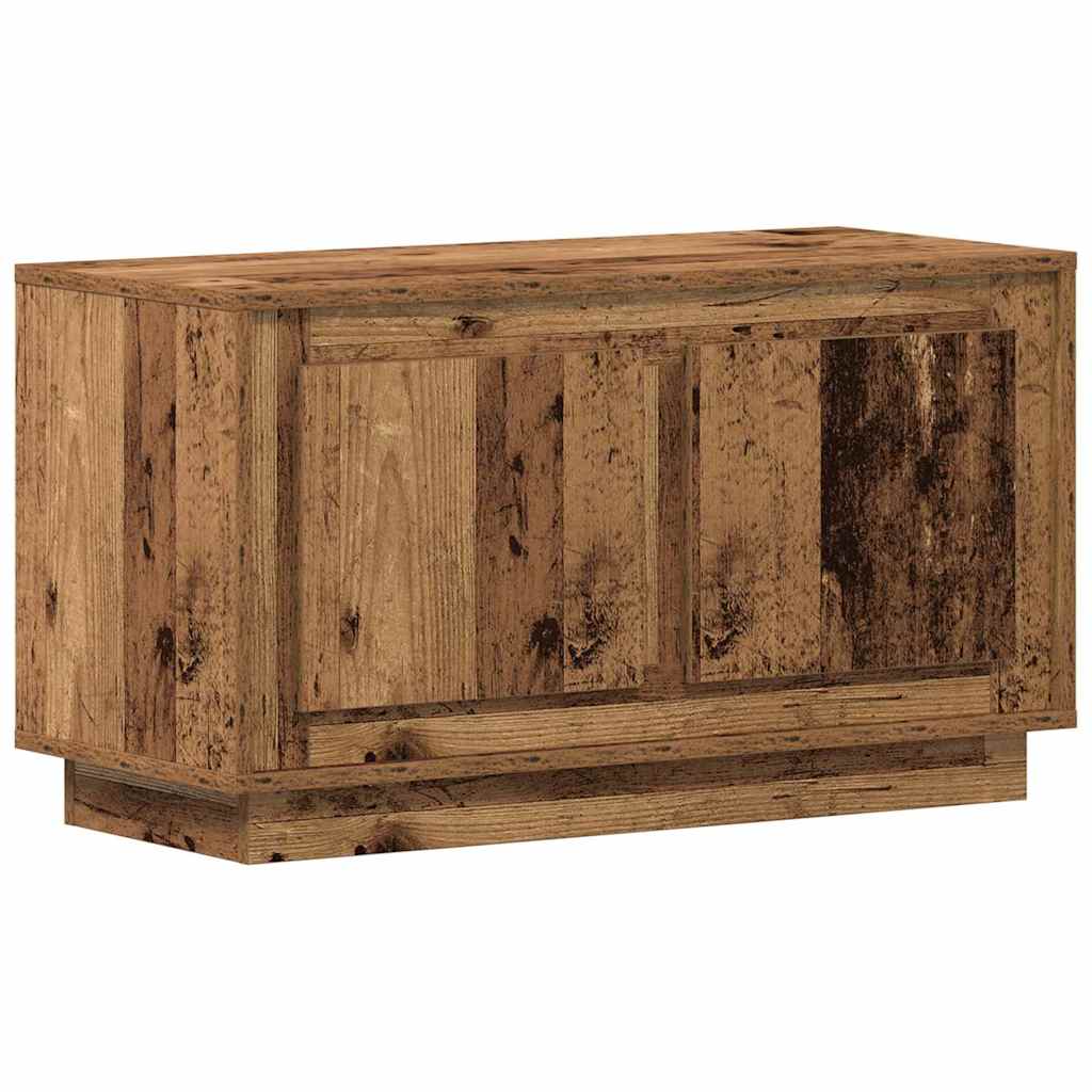 TV szekrény 80 x 35 x 45 cm Régi fa Szerelt fa