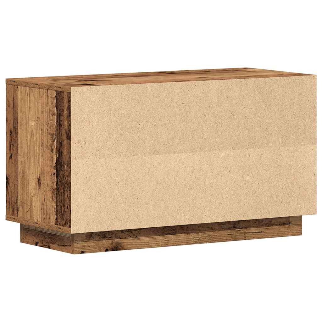 TV szekrény 80 x 35 x 45 cm Régi fa Szerelt fa