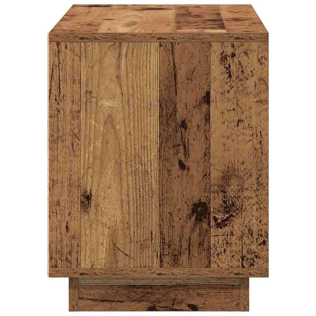 TV szekrény 80 x 35 x 45 cm Régi fa Szerelt fa