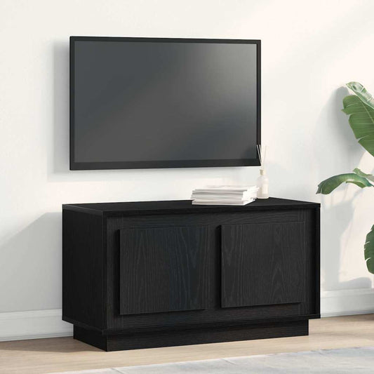 TV szekrény Musta tammi 80 x 35 x 45 cm Faanyag