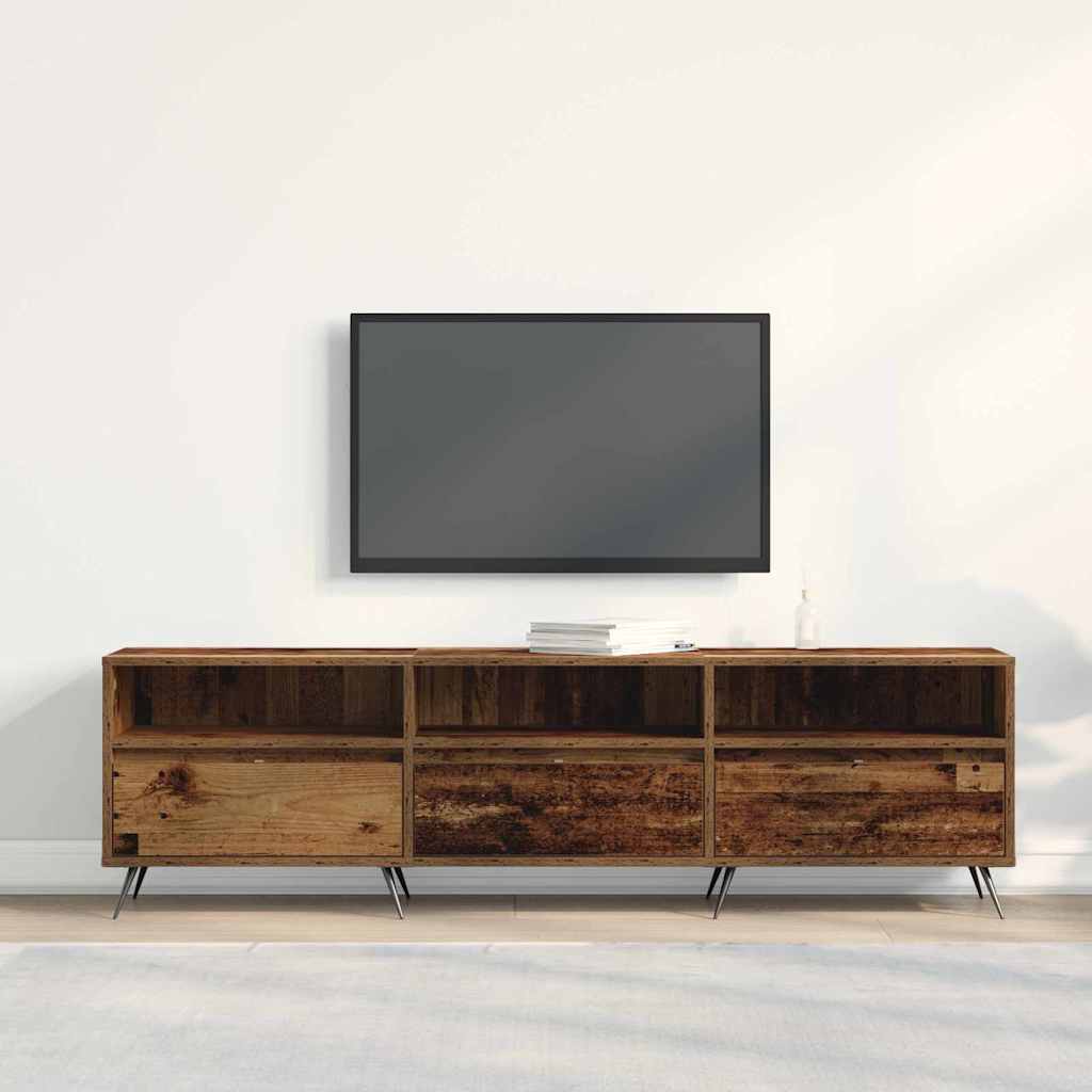 TV szekrény 150 x 30 x 44,5 cm Régi fa Szerelt fa