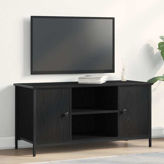 TV szekrény Musta tammi 100 x 40 x 50 cm Faanyag