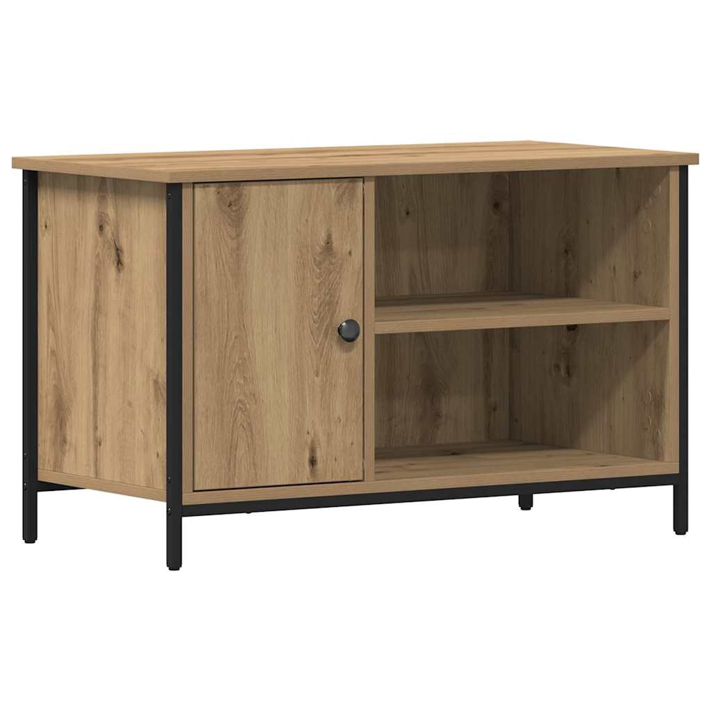 TV szekrény 80 x 40 x 50 cm kézműves tölgy Szerelt fa