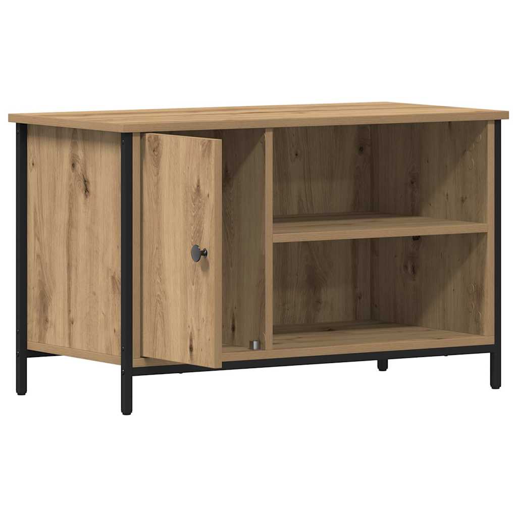 TV szekrény 80 x 40 x 50 cm kézműves tölgy Szerelt fa