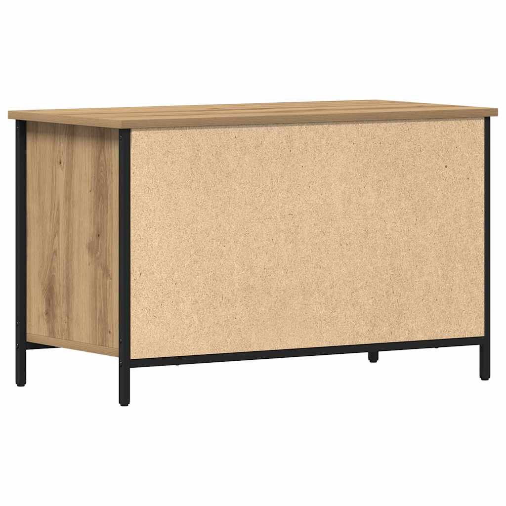 TV szekrény 80 x 40 x 50 cm kézműves tölgy Szerelt fa