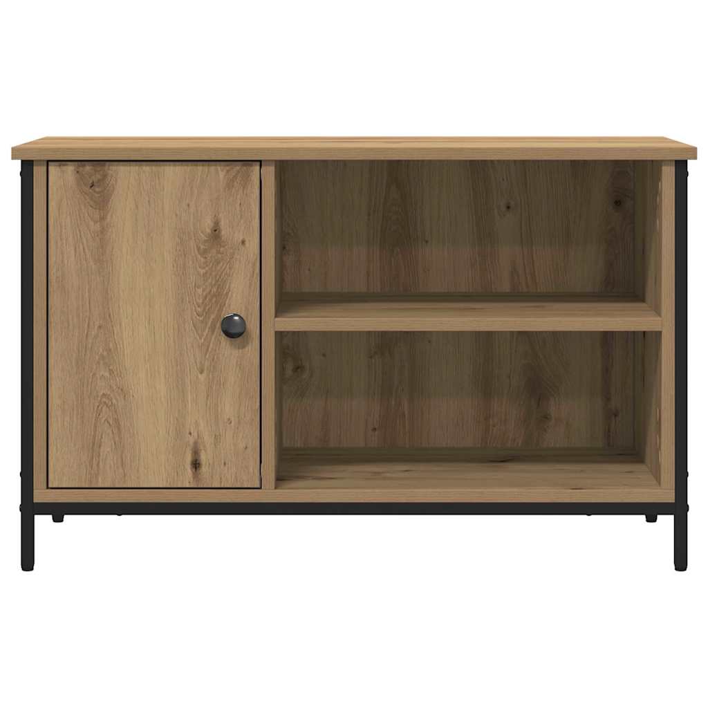 TV szekrény 80 x 40 x 50 cm kézműves tölgy Szerelt fa