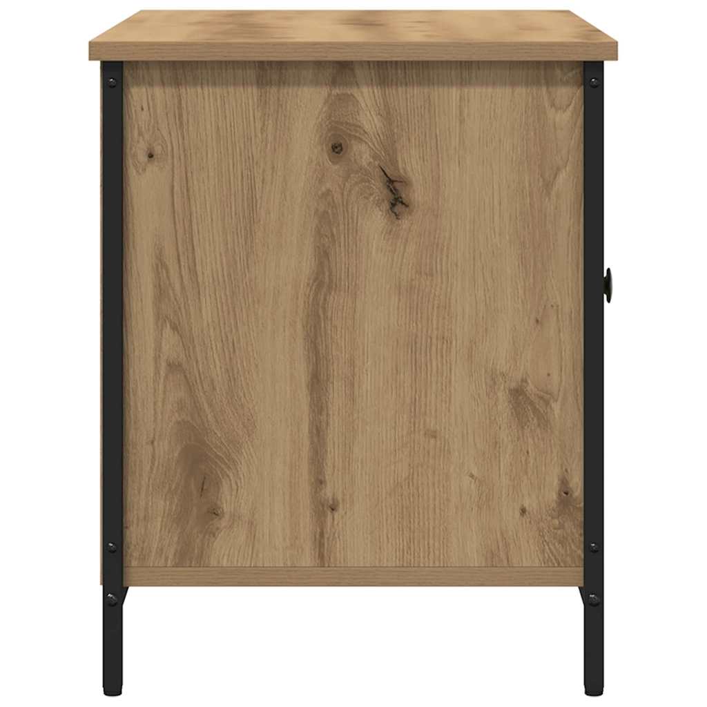 TV szekrény 80 x 40 x 50 cm kézműves tölgy Szerelt fa