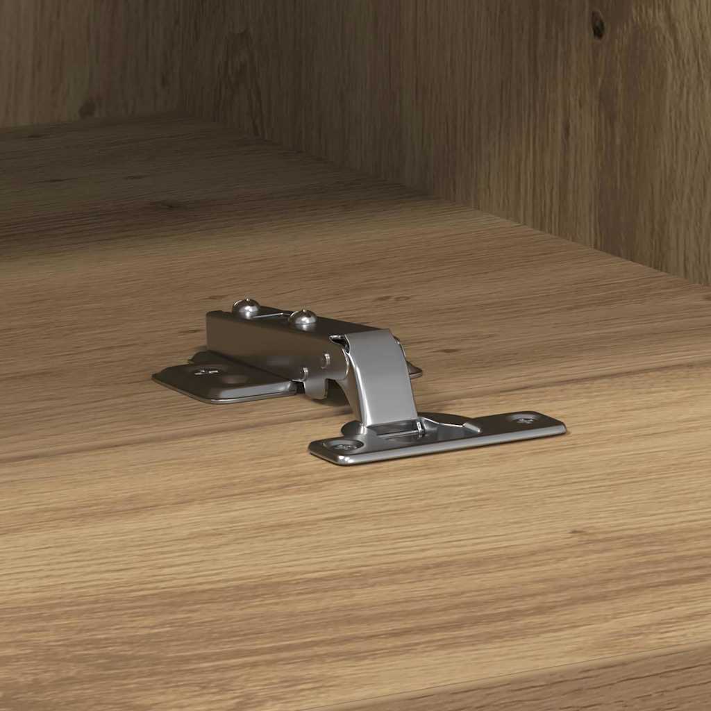 TV Fali Szekrény 100 x 30 x 30 cm kézműves tölgy Szerelt Fa