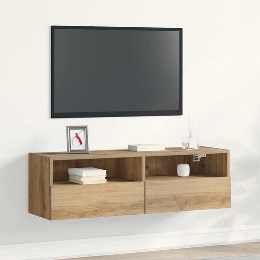 TV Fali Szekrény kézműves tölgy 100 x 30 x 30 cm Faanyag