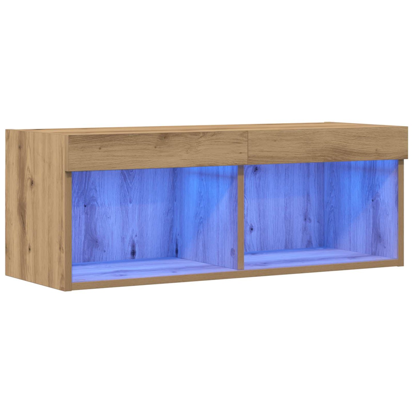 TV szekrény garnitúra 80 x 30 x 30 cm kézműves tölgy Szerelt Fa
