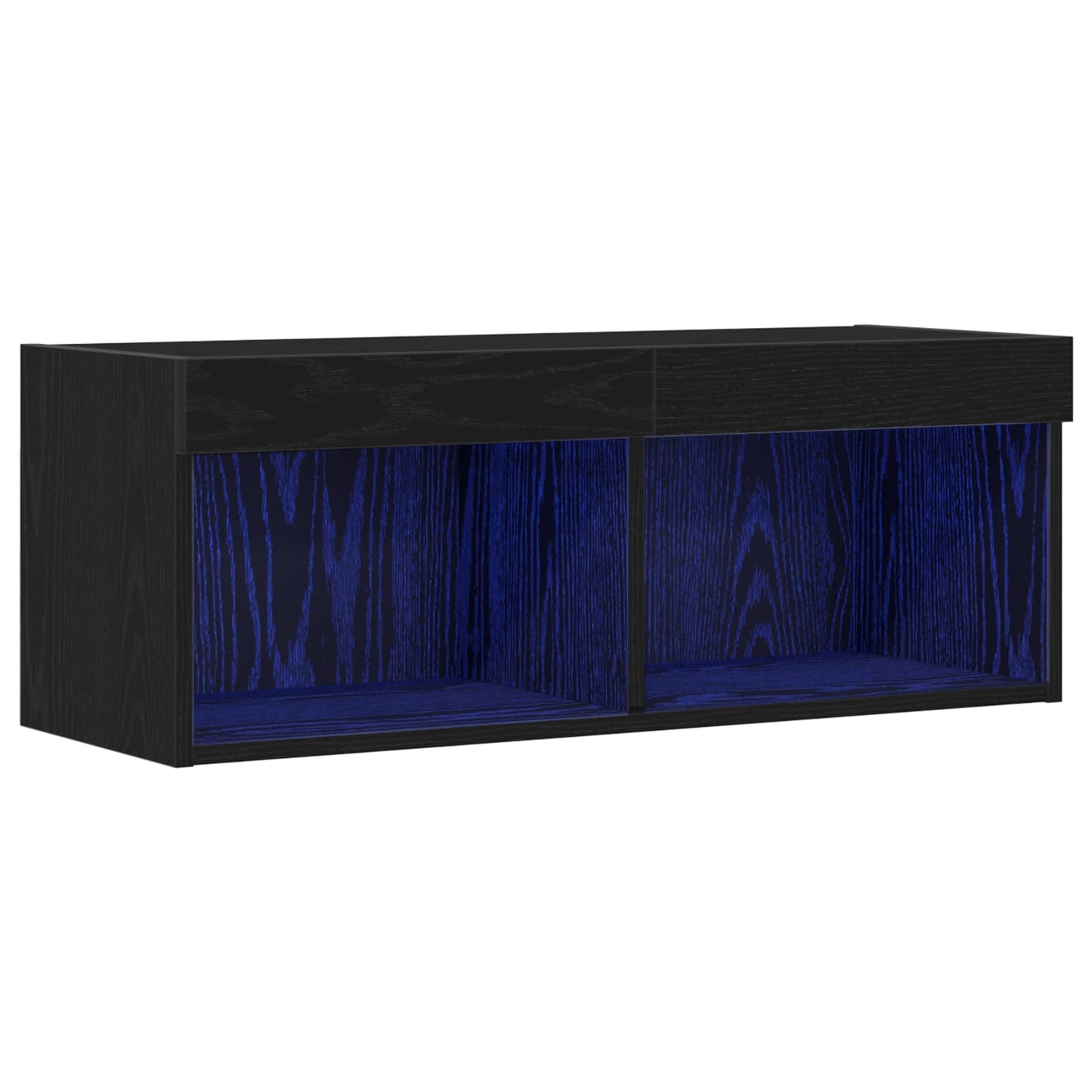 TV szekrény garnitúra 80 x 30 x 30 cm Fekete tölgy Szerelt Fa