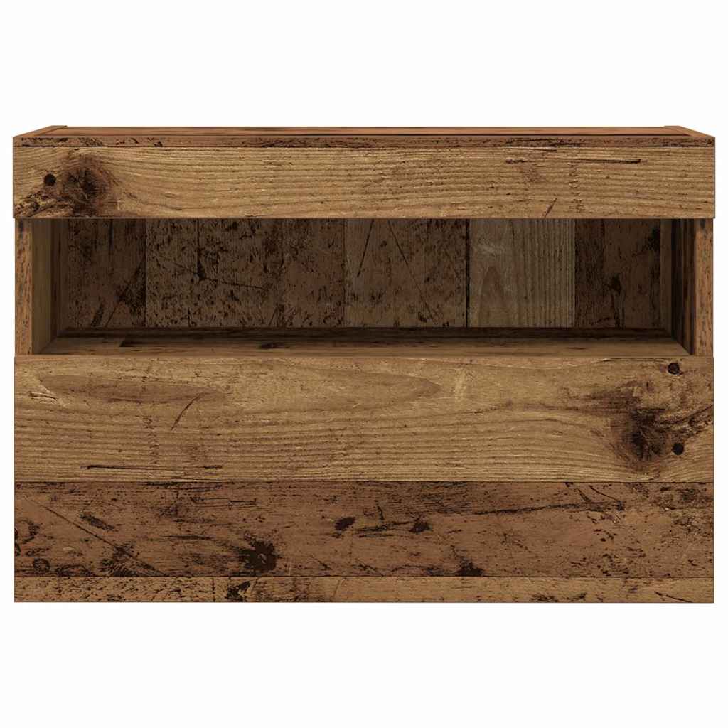 TV Fali Szekrény 60 x 30 x 40 cm Régi fa Szerelt Fa