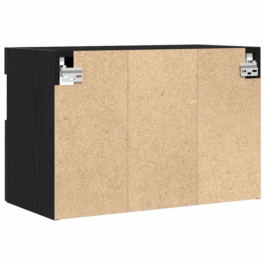 TV Fali Szekrény 60 x 30 x 40 cm Musta tammi Szerelt Fa