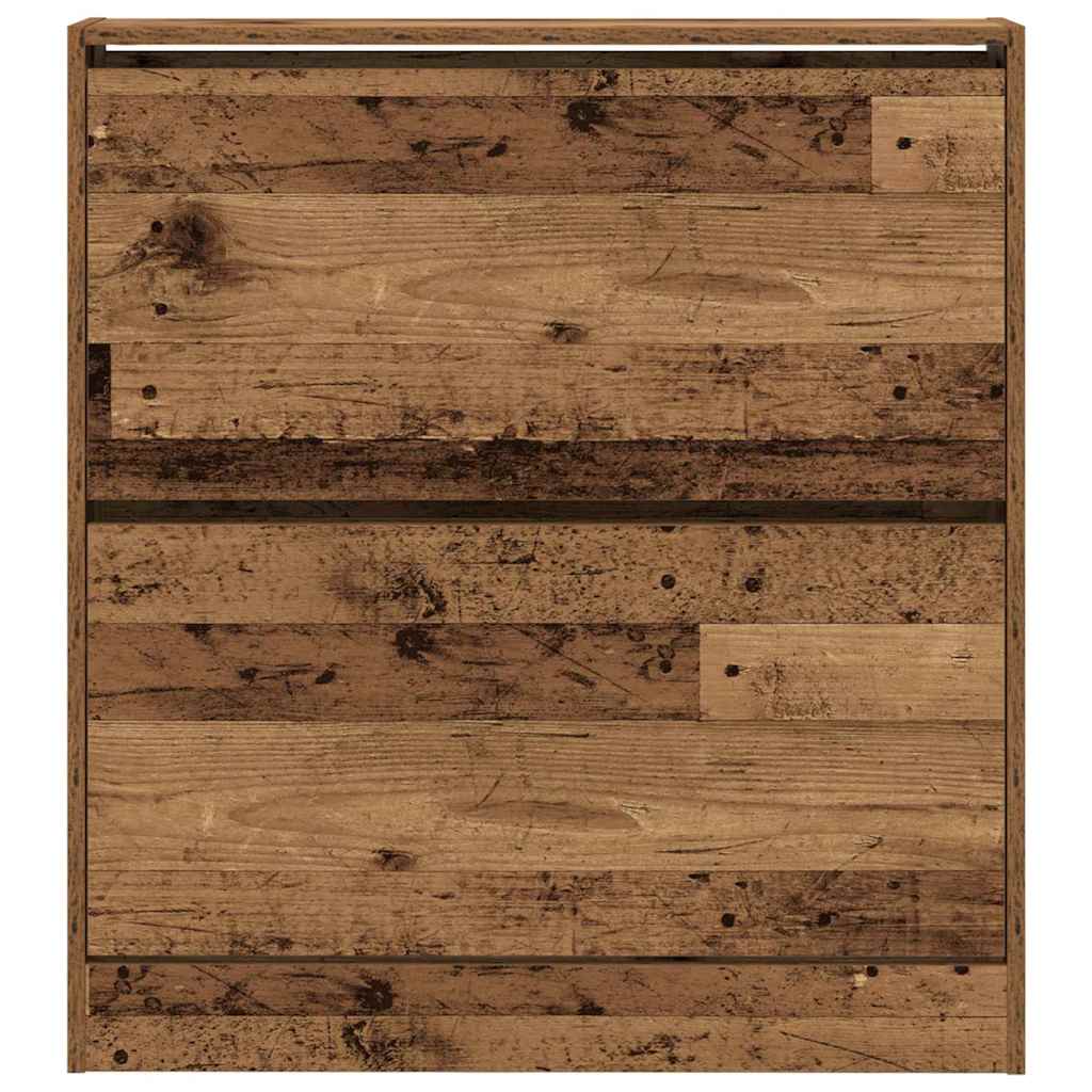 Cipőszekrény 80 x 21 x 87,5 cm Szerelt Fa Öreg fa