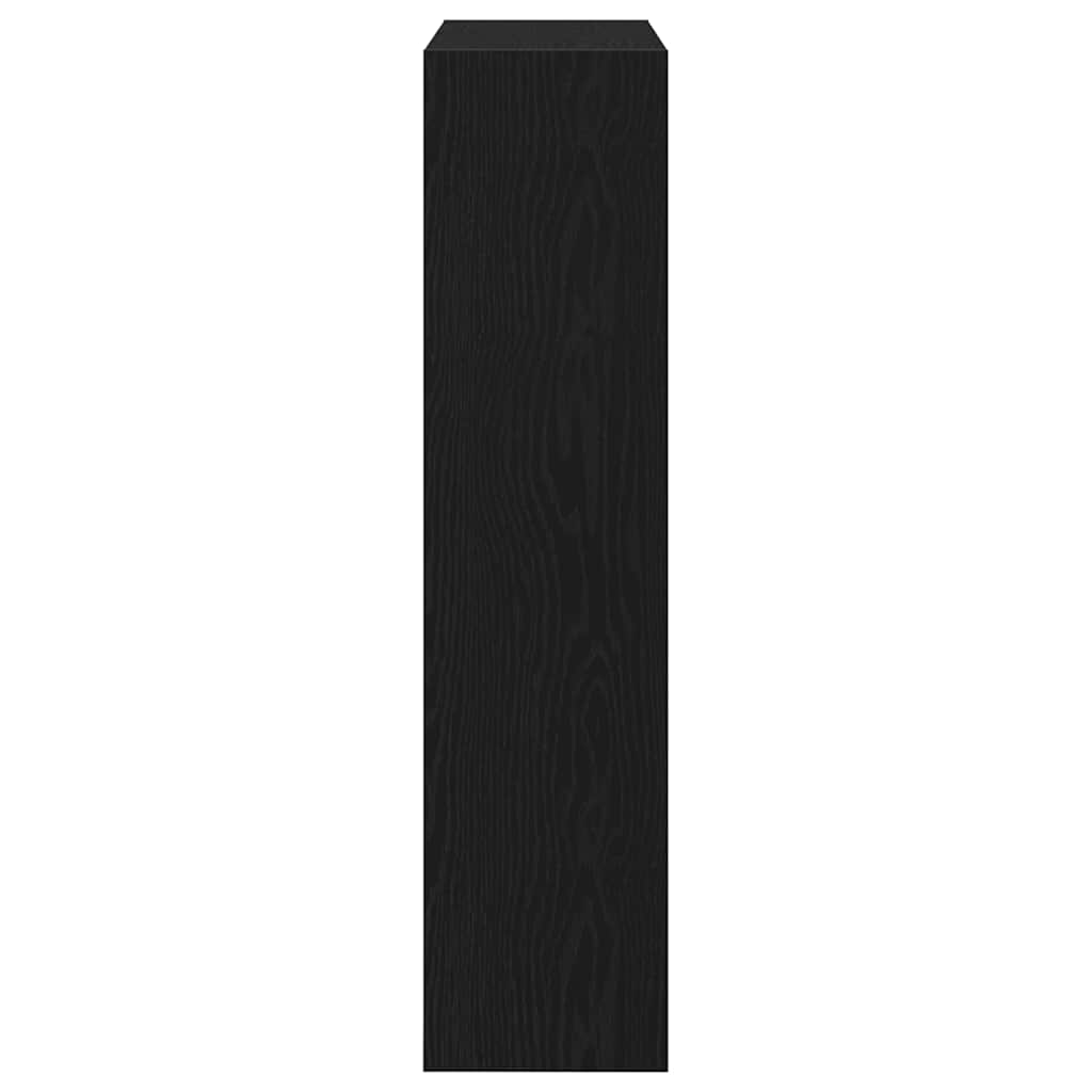Cipőszekrény 80 x 21 x 87,5 cm Szerelt Fa Fekete tölgy