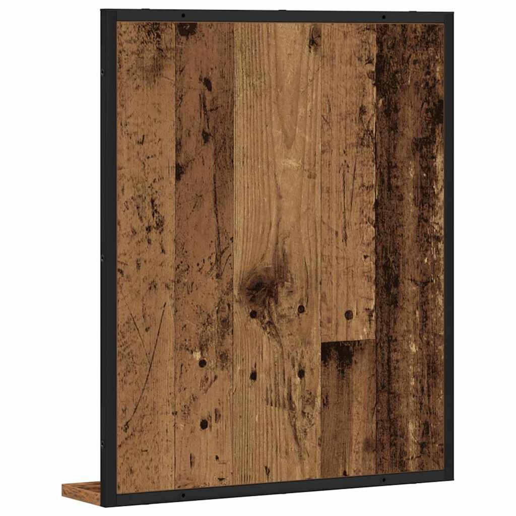 Tükör Régi fa 50 x 12 x 60 cm Üveg és Műszaki Fa