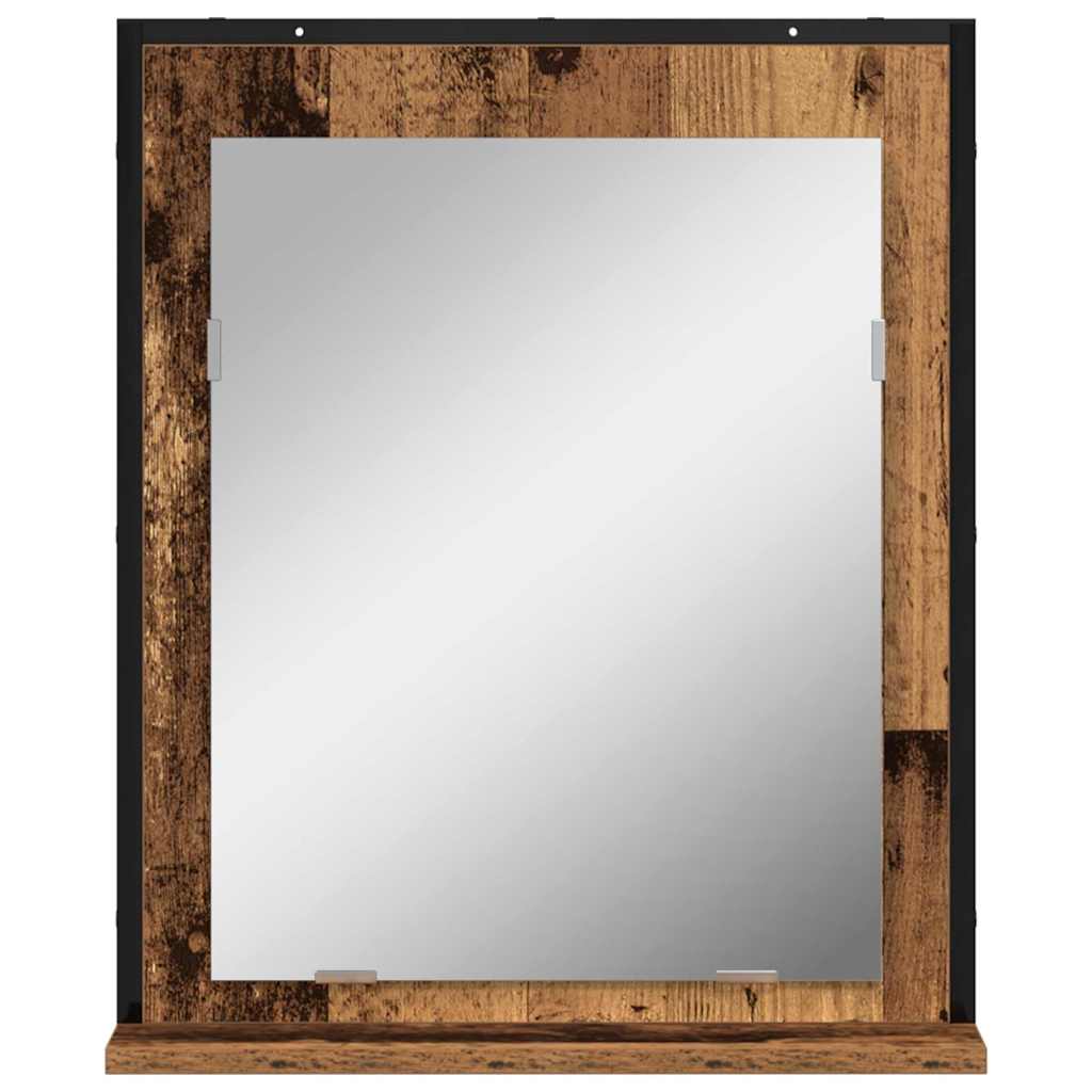 Tükör Régi fa 50 x 12 x 60 cm Üveg és Műszaki Fa