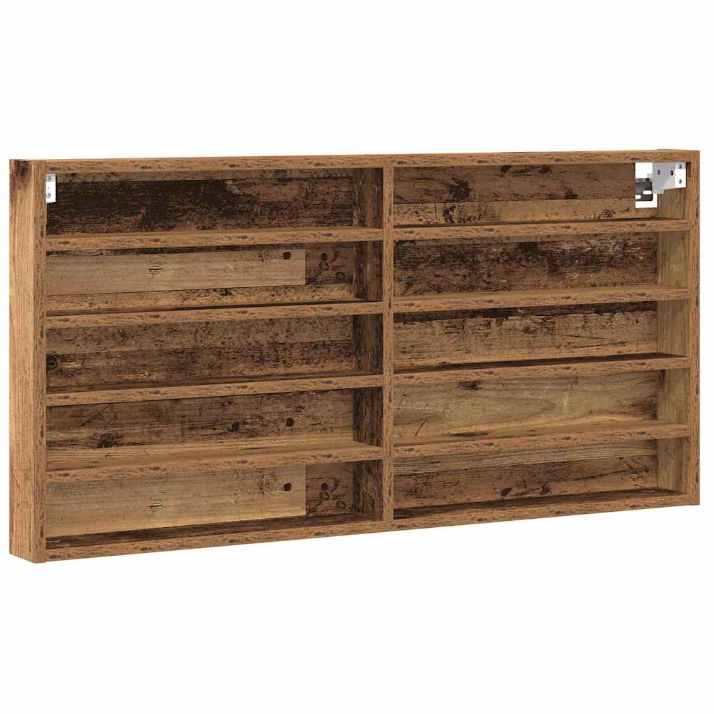 Kiállító szekrény Falra szerelhető Öreg fa 100 x 8,5 x 50 cm