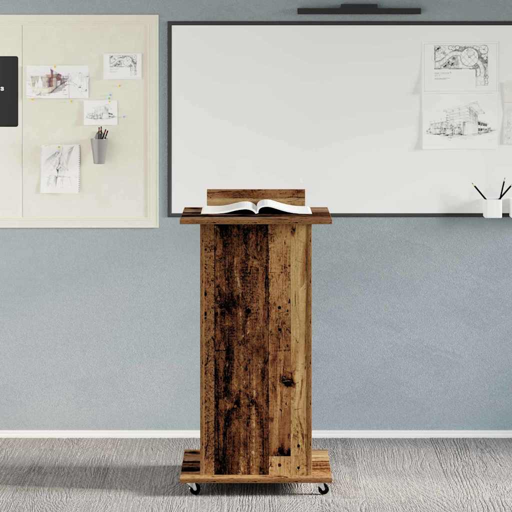 Pódium Öreg fa Szerelt Fa 55 x 55 x 107 cm