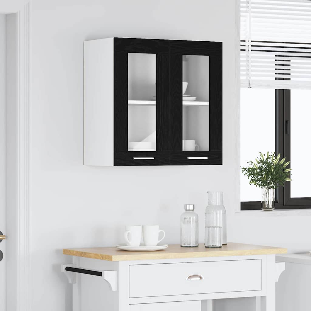 Függő szekrény Fekete tölgy 60 x 31 x 60 cm Szerelt Fa
